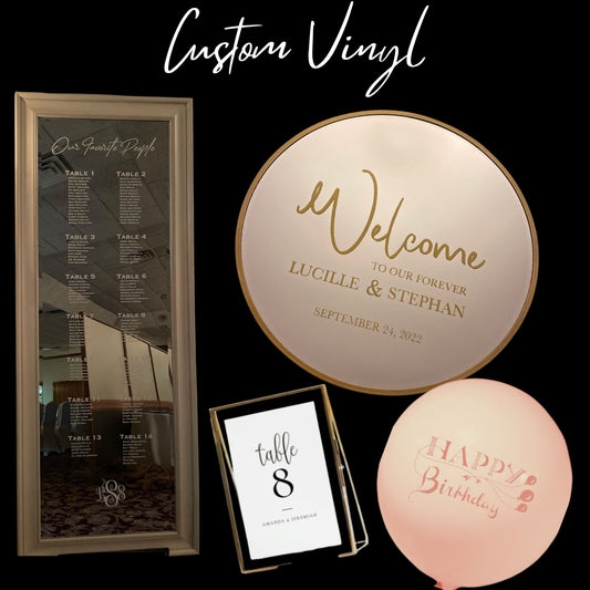 Custom Vinyl Made to Pop ~ Starting At
