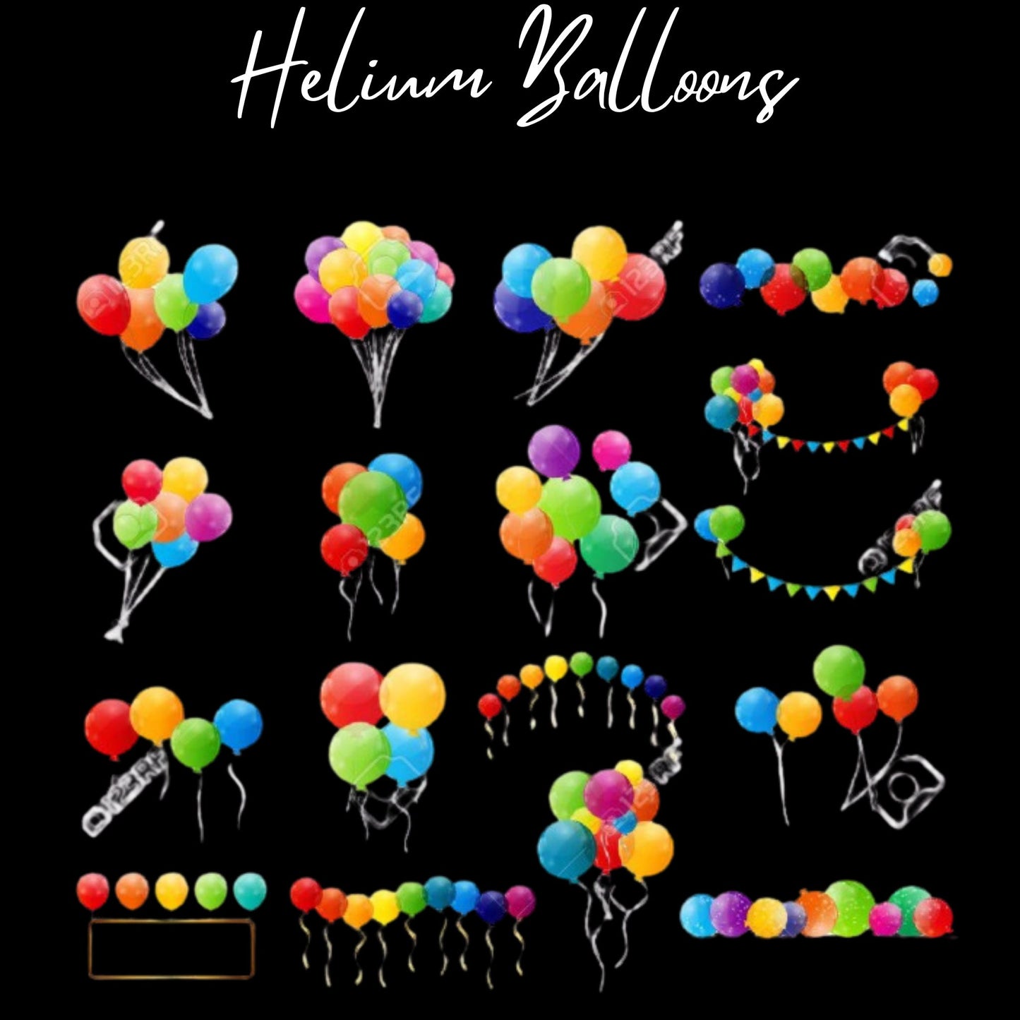 Helium Balloons Made To Pop ~ Starting At