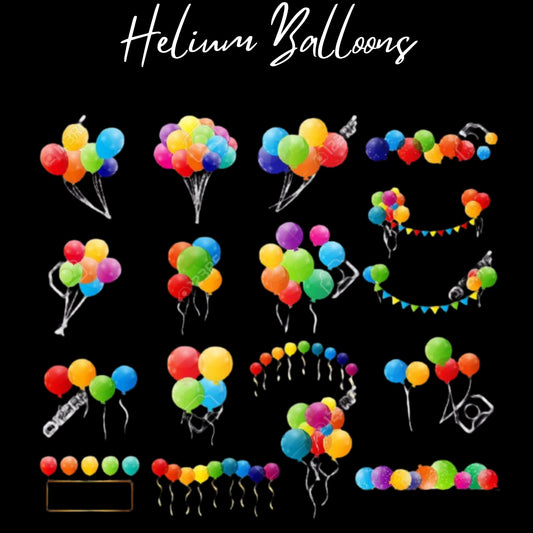 Helium Balloons Made To Pop ~ Starting At