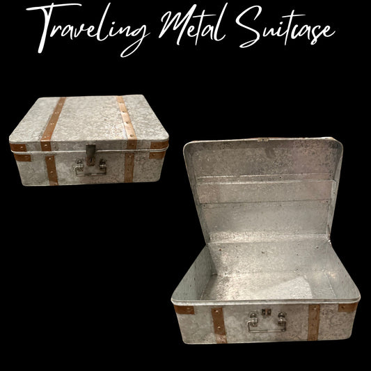 Metal Traveling Suitcase Made To Pop ~ Starting At