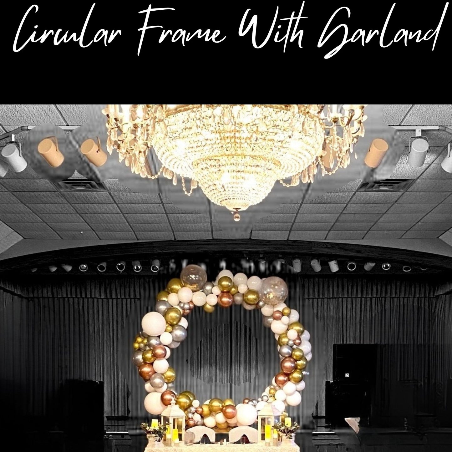 Circular Frame With Garland Made To Pop ~ Starting At